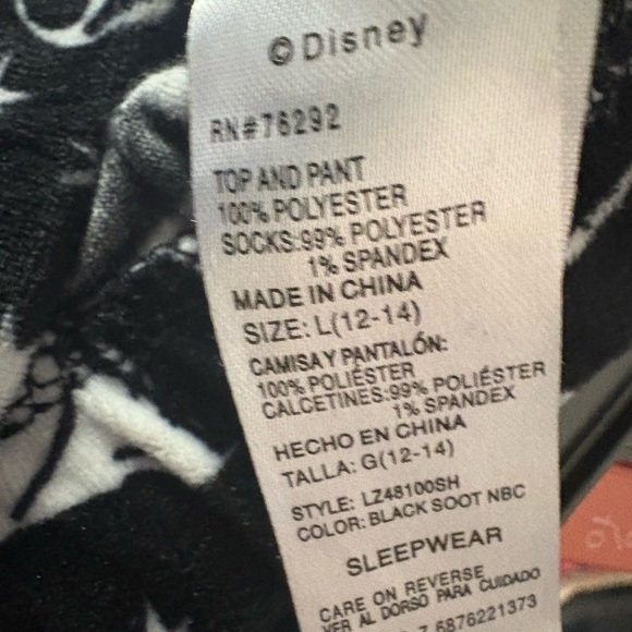 Disney Black and White Pajama Pants - Picture 4 of 4